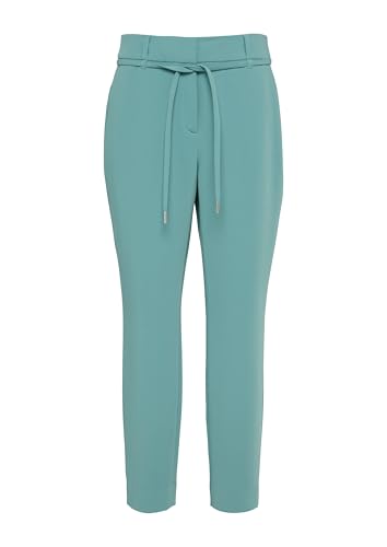 s.Oliver BLACK LABEL Damen Hose lang, Slim Fit, Türkis, 40 von s.Oliver BLACK LABEL