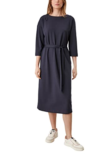 s.Oliver BLACK LABEL Damen Kleid Lang Regular Fit Dress, Navy, 36 EU von s.Oliver BLACK LABEL