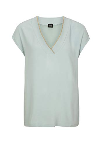 s.Oliver BLACK LABEL Damen 150.10.004.12.130.2014429 T-Shirt, Light Petrol, 36 von s.Oliver BLACK LABEL