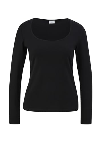 s.Oliver BLACK LABEL Damen Langarmshirt Black, 40 von s.Oliver BLACK LABEL