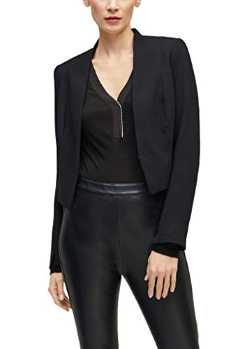 s.Oliver BLACK LABEL Damen Langarmshirt mit Schmuck-Detail Black 44 von s.Oliver BLACK LABEL