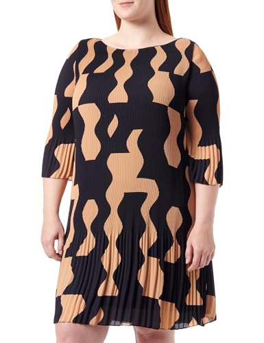 s.Oliver BLACK LABEL Damen Plissee Kleid kurz Black 46 von s.Oliver BLACK LABEL