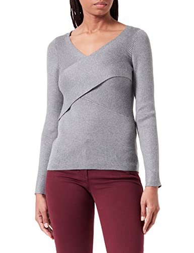 s.Oliver BLACK LABEL Damen Pullover, Grau, 38 EU von s.Oliver BLACK LABEL