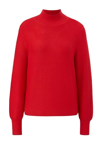 s.Oliver BLACK LABEL Damen Pullover mit Stehkragen RED, 40 von s.Oliver BLACK LABEL