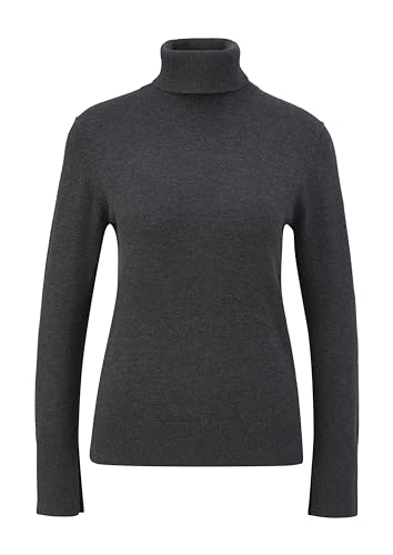 s.Oliver BLACK LABEL Damen Rollkragen Pullover Grey, 34 von s.Oliver BLACK LABEL