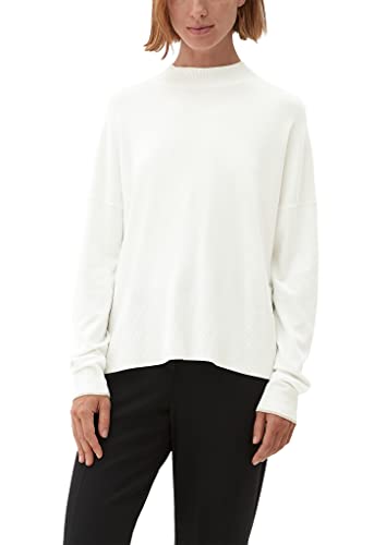 s.Oliver BLACK LABEL Damen Strickpullover, Weiß, 38 EU von s.Oliver BLACK LABEL