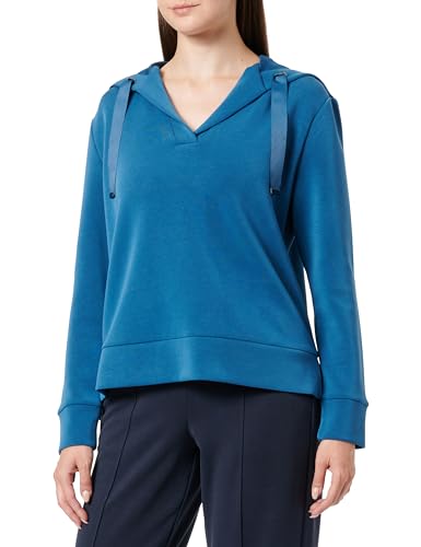 s.Oliver BLACK LABEL Damen Sweatshirt mit Kapuze Blue Green 36 von s.Oliver BLACK LABEL