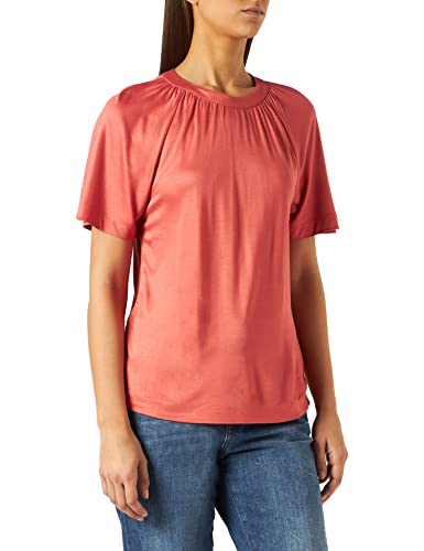 s.Oliver BLACK LABEL Damen T-shirt Kurzarm Loose Fit T Shirt, Faded Rose, 42 EU von s.Oliver BLACK LABEL