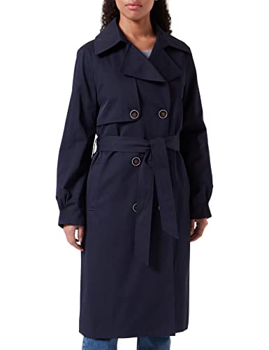 s.Oliver BLACK LABEL Damen Trenchcoat, Blau, 36 EU von s.Oliver BLACK LABEL