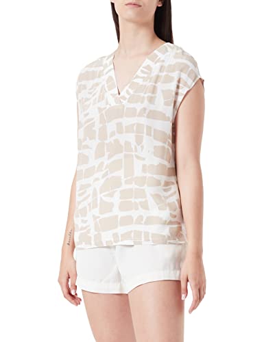 s.Oliver BLACK LABEL Damen korte mouwen Blouse, Sandstein, 40 EU von s.Oliver BLACK LABEL