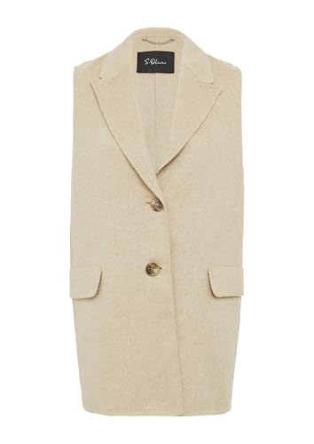 s.Oliver BLACK LABEL Doubleface-Weste im Relaxed Fit helles beige 36 von s.Oliver BLACK LABEL