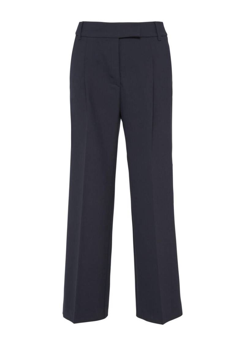 s.Oliver BLACK LABEL - Elegante Hose mit Extra Wide Leg blau - Gr. - 34/REG von s.Oliver BLACK LABEL
