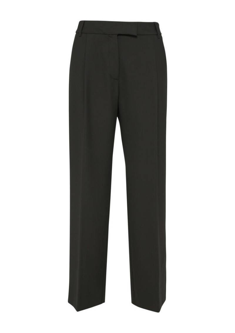 s.Oliver BLACK LABEL - Elegante Hose mit Extra Wide Leg schwarz - Gr. - 42/REG von s.Oliver BLACK LABEL