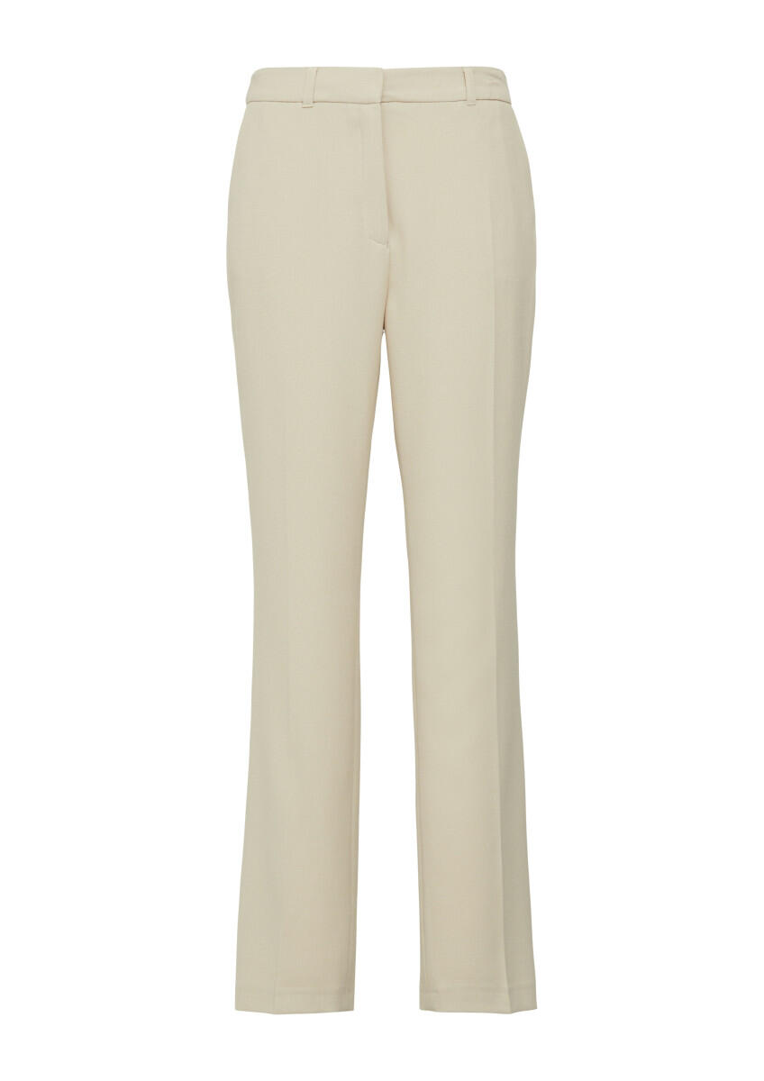 s.Oliver BLACK LABEL - Elegante Hose mit Straight Leg beige - Gr. - 34/REG von s.Oliver BLACK LABEL