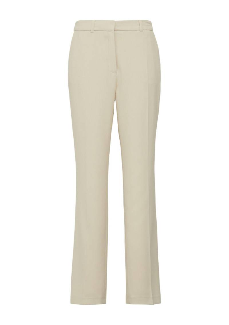 s.Oliver BLACK LABEL - Elegante Hose mit Straight Leg beige - Gr. - 34/REG von s.Oliver BLACK LABEL