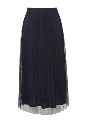 s.Oliver BLACK LABEL Eleganter Midirock aus plissiertem Mesh Navy 48 s.Oliver BLACK LABEL Eleganter Midirock aus plissiertem Mesh Navy 48 von s.Oliver BLACK LABEL