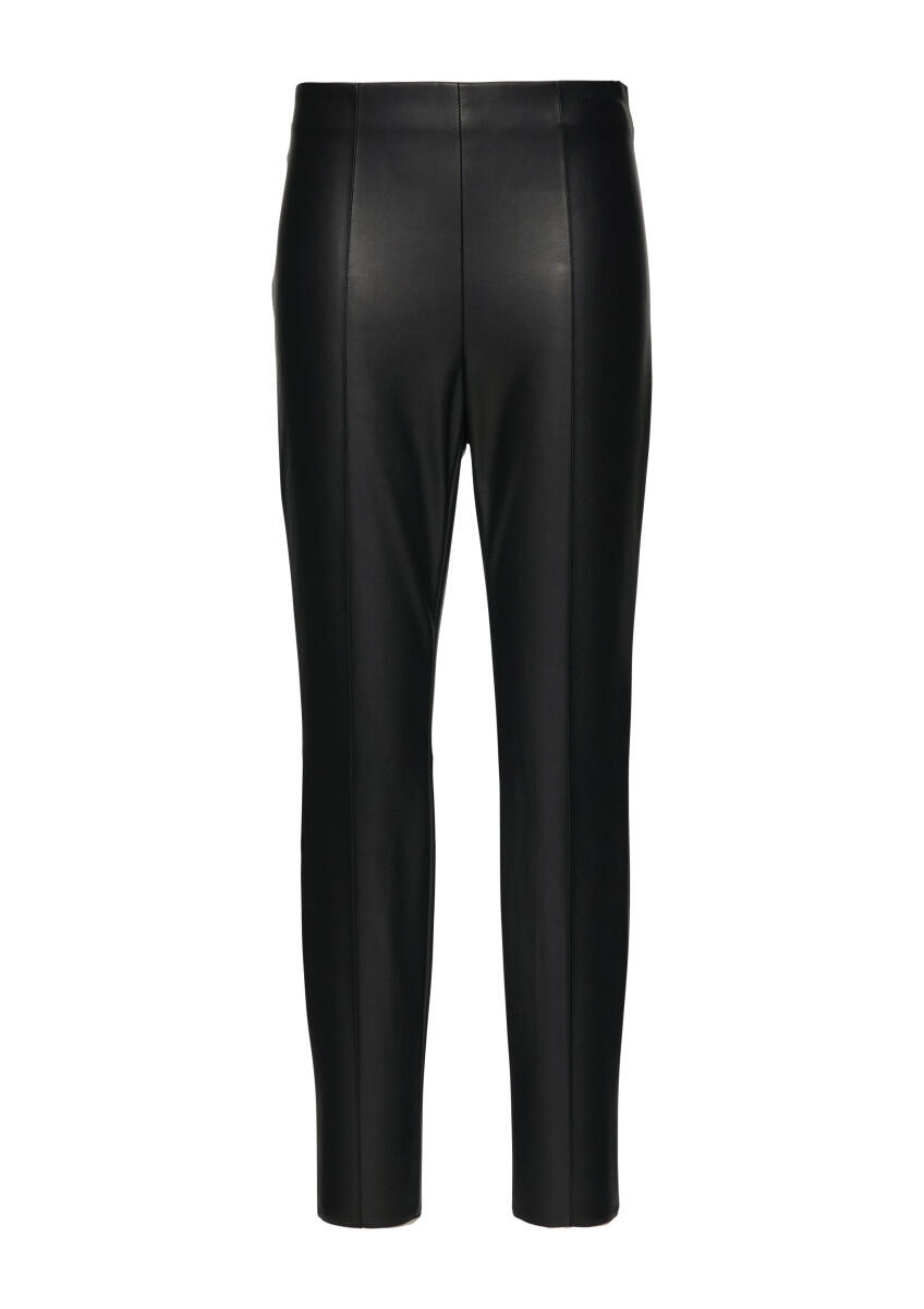 s.Oliver BLACK LABEL - Extra Slim: Hose aus Lederimitat schwarz - Gr. - 44 von s.Oliver BLACK LABEL