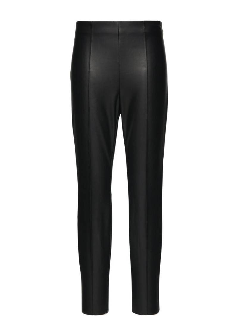 s.Oliver BLACK LABEL - Extra Slim: Hose aus Lederimitat schwarz - Gr. - 46 von s.Oliver BLACK LABEL