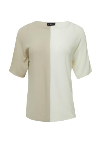 s.Oliver BLACK LABEL Feiner Strickshirt in Colour-Blocking-Optik Natur 36 von s.Oliver BLACK LABEL