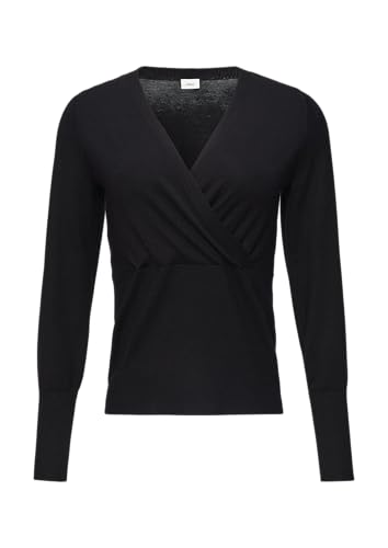 s.Oliver BLACK LABEL Feinstrickpullover in Wickel-Optik schwarz 34 s.Oliver BLACK LABEL Feinstrickpullover in Wickel-Optik schwarz 34 von s.Oliver BLACK LABEL