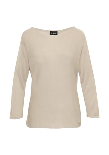 s.Oliver BLACK LABEL Feinstrickpullover mit Glitzergarn und Fledermausärmeln beige 46 von s.Oliver BLACK LABEL