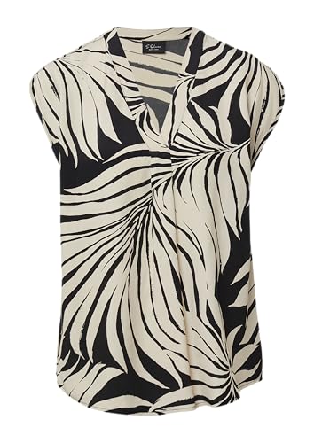 s.Oliver BLACK LABEL Fließende Viskosebluse mit floralem Print schwarz 48 von s.Oliver BLACK LABEL