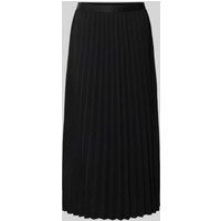 s.Oliver BLACK LABEL Fließender Plissee-Rock mit Viskose-Futter in Black, Größe 40 von s.Oliver BLACK LABEL
