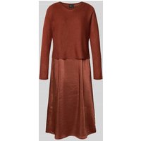 s.Oliver BLACK LABEL Fließendes Freizeitkleid im Set mit Cropped Pullover mit Woll-Anteil in Rostrot, Größe 38 s.Oliver BLACK LABEL Fließendes Freizeitkleid im Set mit Cropped Pullover mit Woll-Anteil in Rostrot, Größe 38 von s.Oliver BLACK LABEL