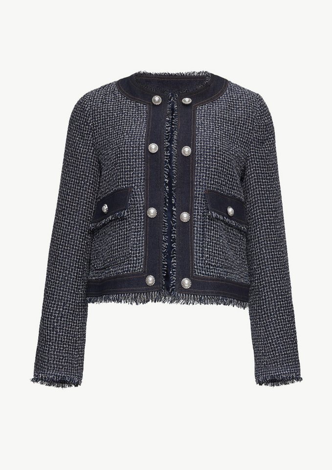 s.Oliver BLACK LABEL Funktionsjacke Boucléjacke in Denim-Optik von s.Oliver BLACK LABEL
