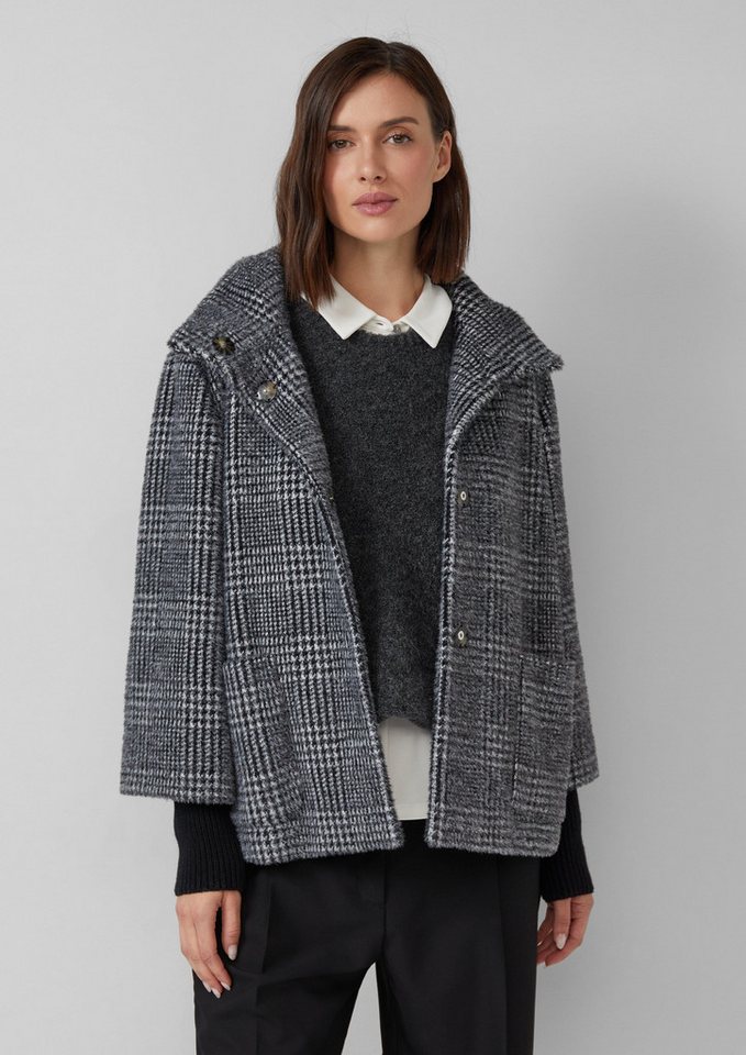 s.Oliver BLACK LABEL Funktionsjacke Jacke mit Stehkragen und Rippstrick-Manschetten von s.Oliver BLACK LABEL