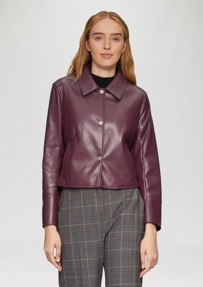 s.Oliver BLACK LABEL Funktionsjacke Taillierte Jacke aus Lederimitat von s.Oliver BLACK LABEL