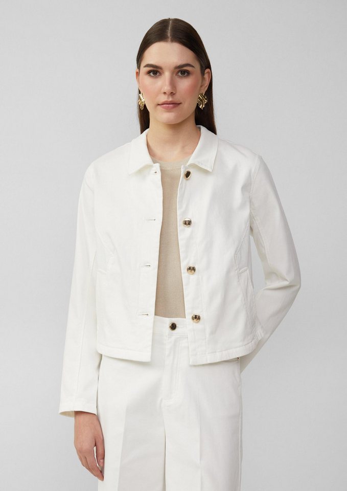 s.Oliver Funktionsjacke Indoor-Jacke Verkürzte Jeansjacke mit Hemdkragen (1-St) von s.Oliver