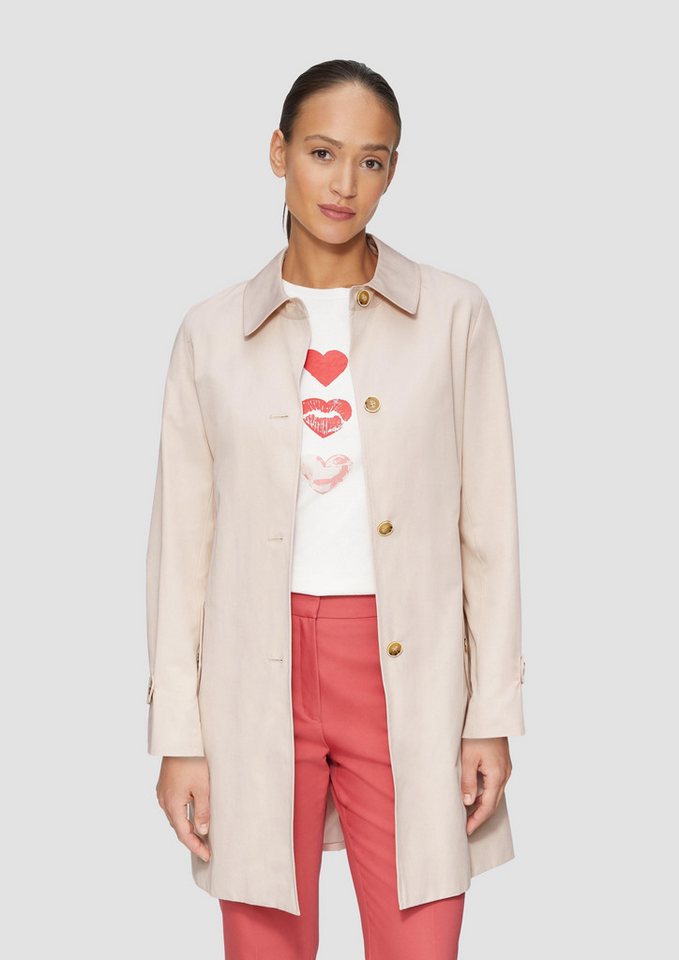 s.Oliver BLACK LABEL Funktionsmantel Leicht gefütterter Mantel im Trench-Stil von s.Oliver BLACK LABEL