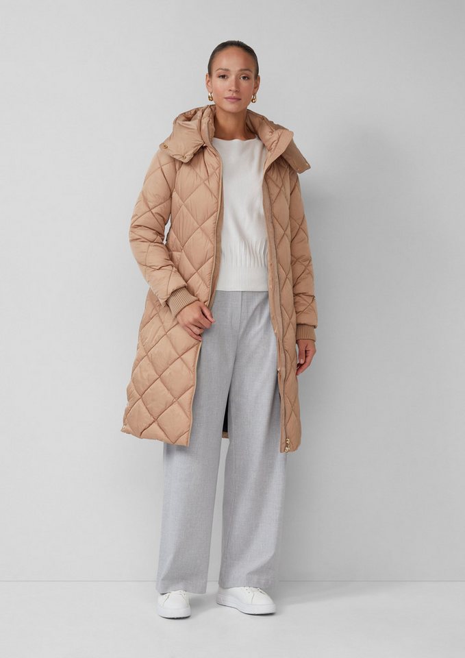 s.Oliver BLACK LABEL Funktionsmantel Wattierter Steppmantel mit abnehmbarer Kapuze und Reißverschluss von s.Oliver BLACK LABEL