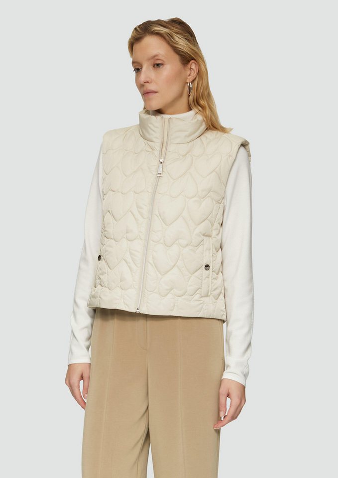 s.Oliver BLACK LABEL Funktionsweste Verkürzte Steppweste mit Herzmuster von s.Oliver BLACK LABEL
