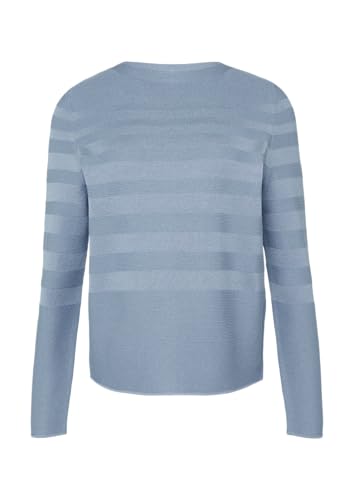 s.Oliver BLACK LABEL Gestreifter Feinstrickpullover aus Viskosemix blassblau 36 von s.Oliver BLACK LABEL