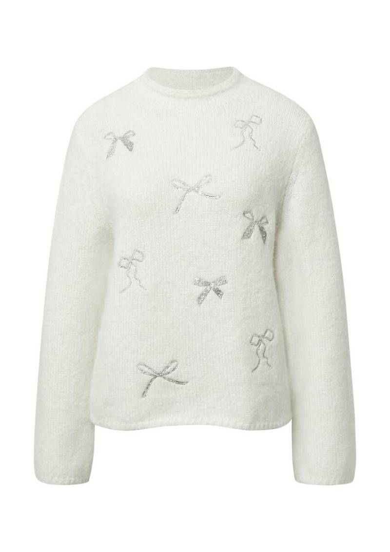 s.Oliver BLACK LABEL - Grobstrick-Pullover weiß - Gr. - 34 von s.Oliver BLACK LABEL