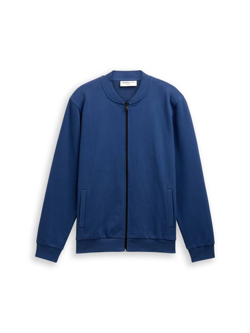 Denim Tom Tailor - Sweatjacke mit Bomberkragen ocean night blue - Gr. - XXL von Denim Tom Tailor