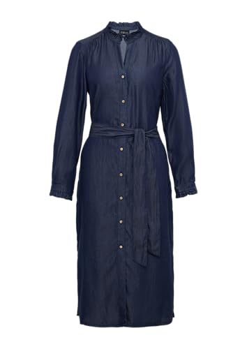 s.Oliver BLACK LABEL Hemdblusenkleid in Denim-Optik blau 38 von s.Oliver BLACK LABEL