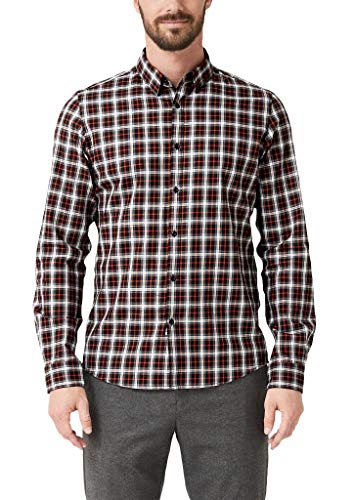 s.Oliver BLACK LABEL Herren 12.910.21.2686 Freizeithemd, Braun (Brown Check 88n7), (Herstellergröße: 39) von s.Oliver BLACK LABEL