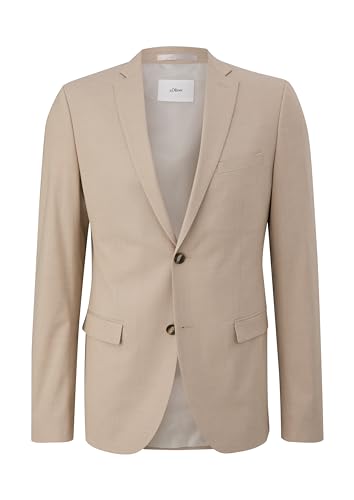 s.Oliver BLACK LABEL Herren 2140779 Business-Anzug Jacke, beige, 98 von s.Oliver BLACK LABEL