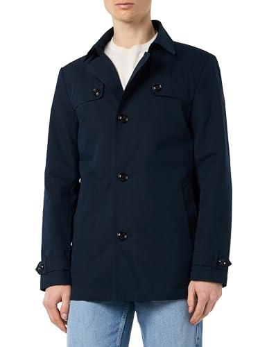s.Oliver BLACK LABEL Herren 2148938 Trenchcoat, blau 5978, 50 von s.Oliver BLACK LABEL