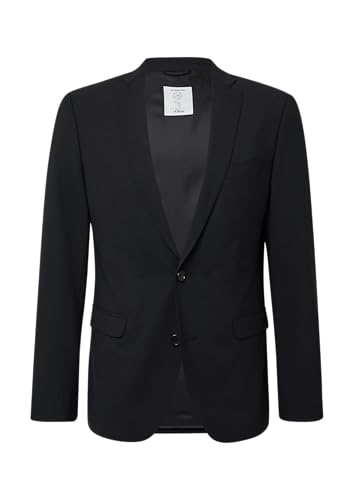 s.Oliver Herren 2149088 Business-Anzug Jacke, 9999 schwarz, 27 von s.Oliver BLACK LABEL