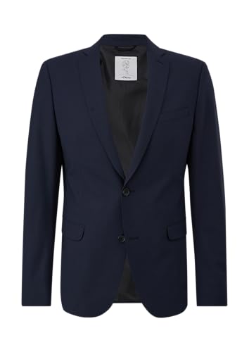 s.Oliver BLACK LABEL Herren 2149088 Business-Anzug Jacke, Navy, 48 von s.Oliver BLACK LABEL