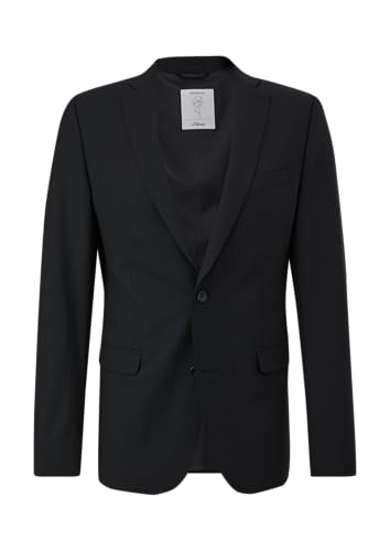 s.Oliver BLACK LABEL Herren 2149088 Business-Anzug Jacke, schwarz, 52 von s.Oliver BLACK LABEL