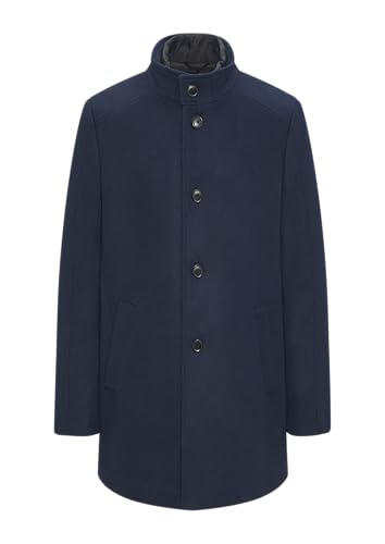 s.Oliver BLACK LABEL Mantel aus Wollmix mit fixiertem Stepp-Einsatz navy 48 von s.Oliver BLACK LABEL