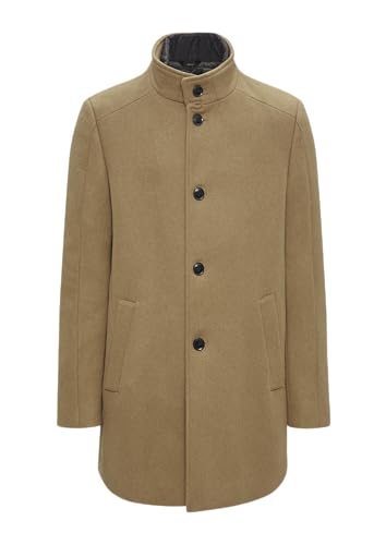 s.Oliver BLACK LABEL Mantel aus Wollmix mit fixiertem Stepp-Einsatz karamell 48 von s.Oliver BLACK LABEL