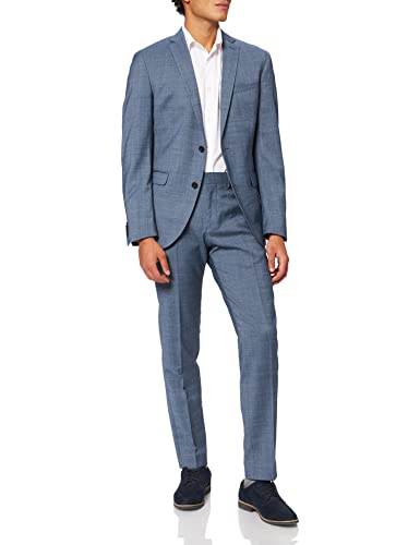 s.Oliver BLACK LABEL Herren 23.004.84.4408 Anzug, Blau (Blue Dobby 54k2), 44 von s.Oliver BLACK LABEL