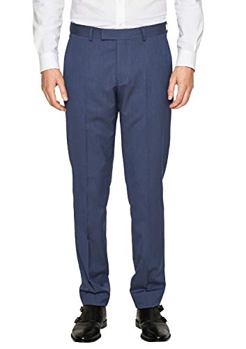 s.Oliver BLACK LABEL Herren Anzughose Cesano Slim Fit lang blau (296) 90 von s.Oliver BLACK LABEL