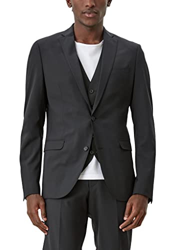 Slim Fit: Sakko mit Hyperstretch Black 46 von s.Oliver BLACK LABEL